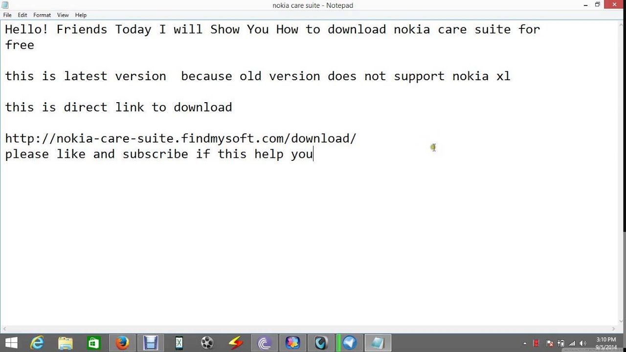 Nokia care suite for nokia xl supported