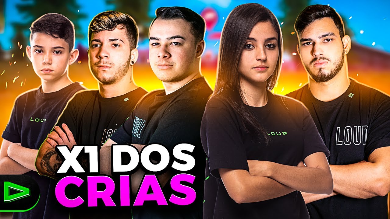 GANHEI?! RESENHA NO X1 DOS CRIAS COM OS BRABOS DO FREE FIRE!!