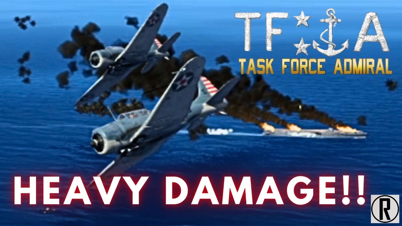 EPIC WW2 Carrier Battle! US vs Japan in Task Force Admiral