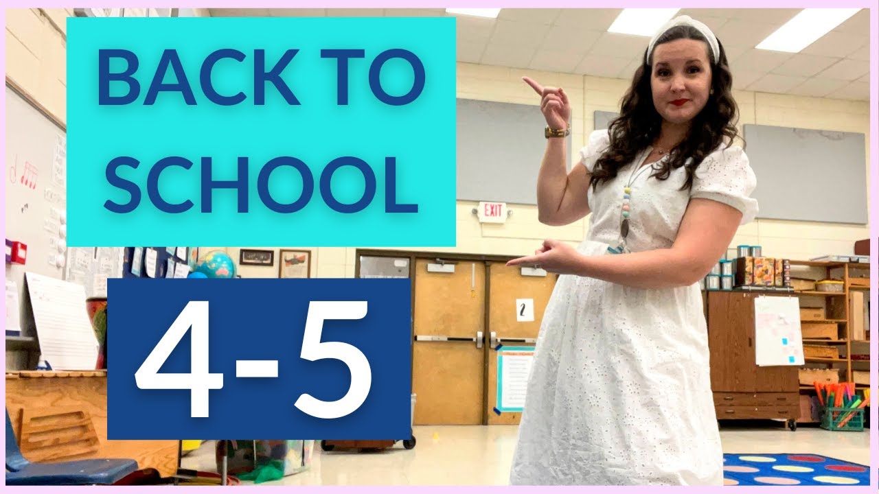 4-5 Grade Back to School Lessons for Elementary Music Class