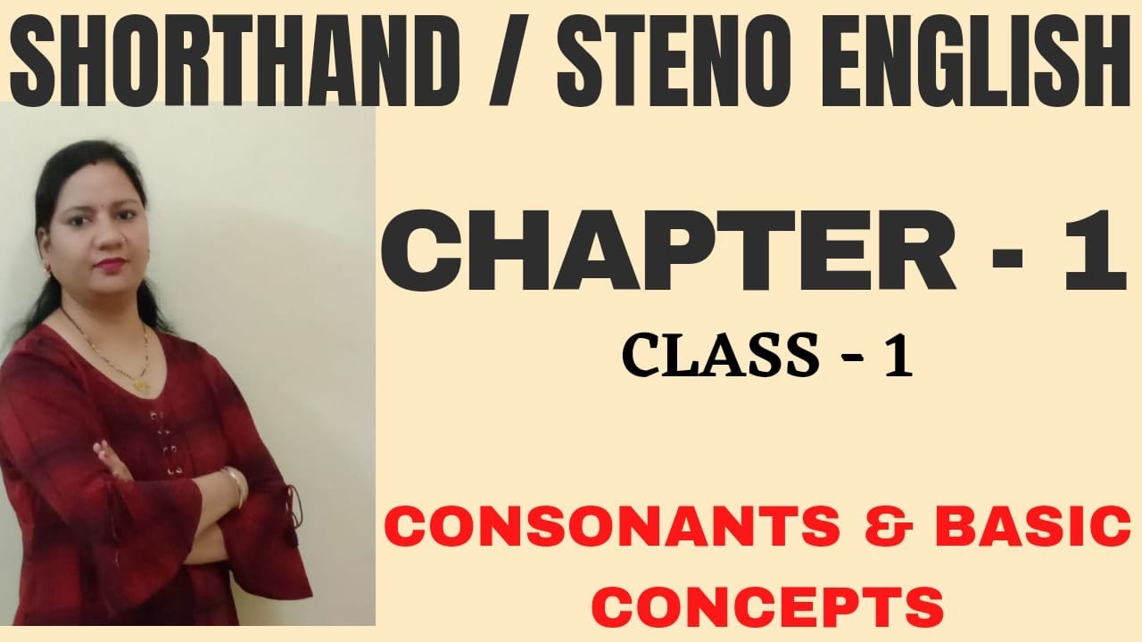 English Shorthand Chapter 1st | New Era Shorthand Chapter 1 In English | Steno Consonants and Basics