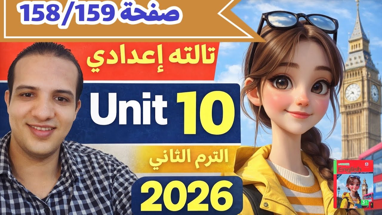 حل unit 10 صفحة 158/159 كتاب المعاصر إنجليزي الصف الثالث الإعدادي الترم الثاني 2026