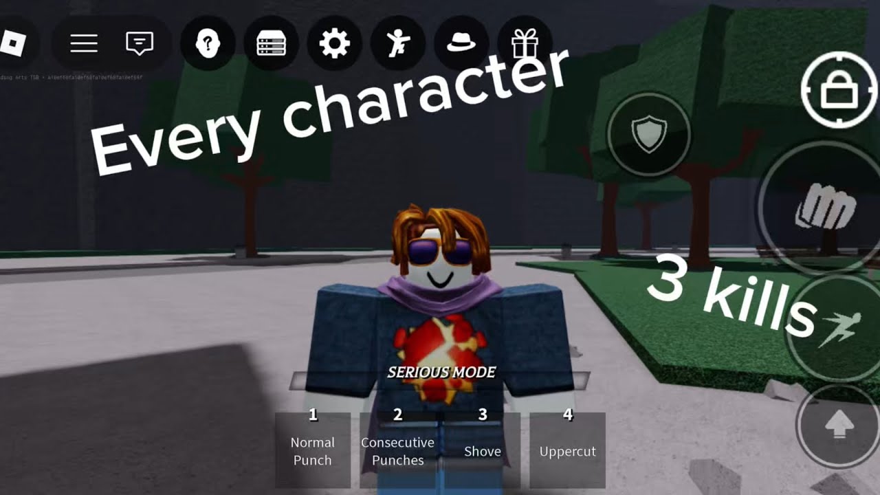 Killing 3 people with each character tsb (part one)