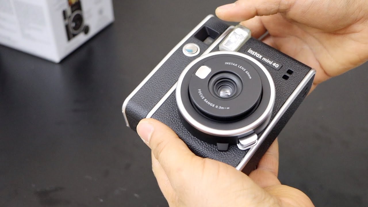 INSTAX mini 40 Setup, Unboxing, Load The Photo film, Install AA Batteries, Printing Photos.