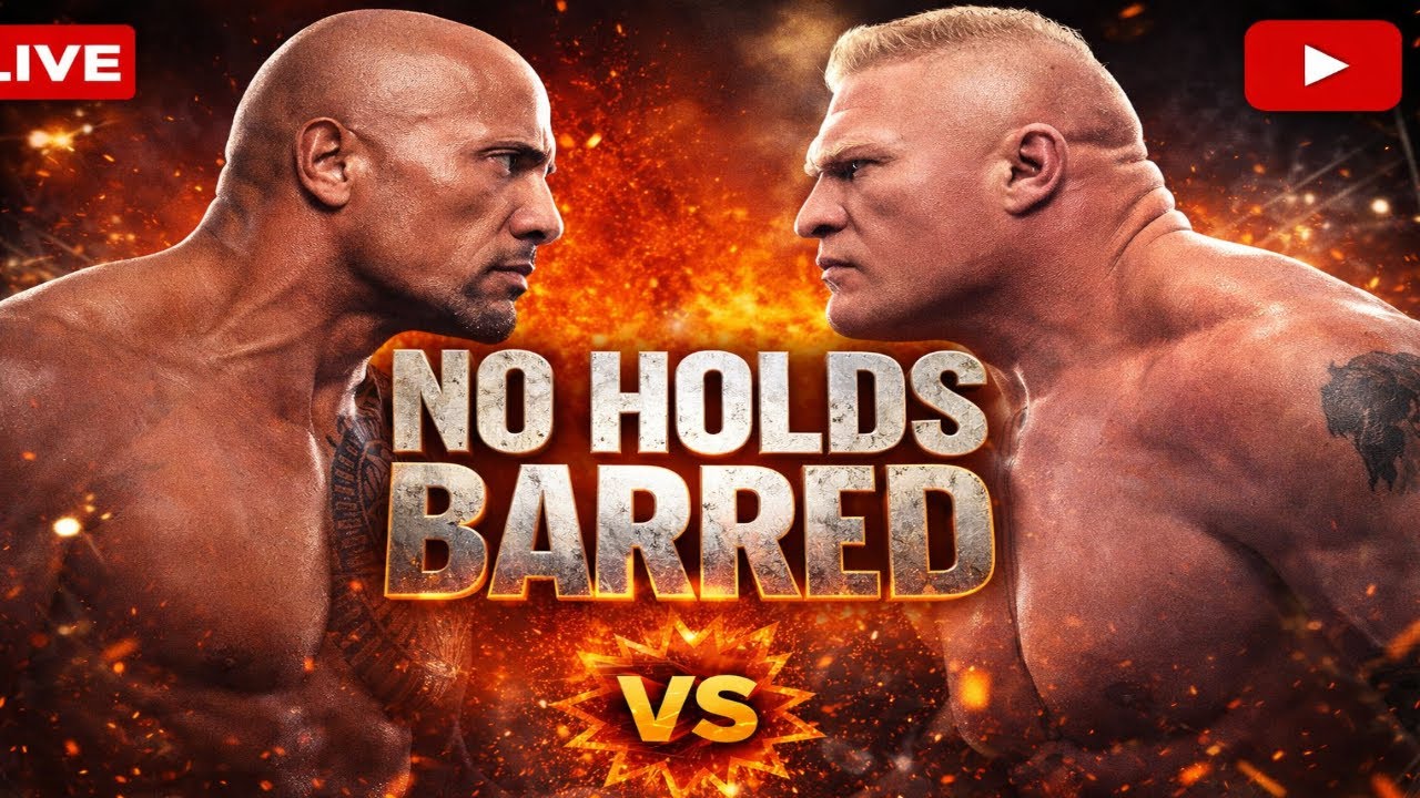 Brock Lesnar vs The Rock: THE FINAL BATTLE - No Holds Barred Full Match (HD) Wwe2k25