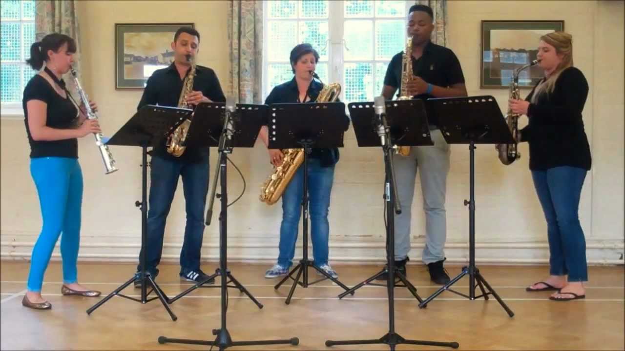 All Because of You - saxophone quintet music
