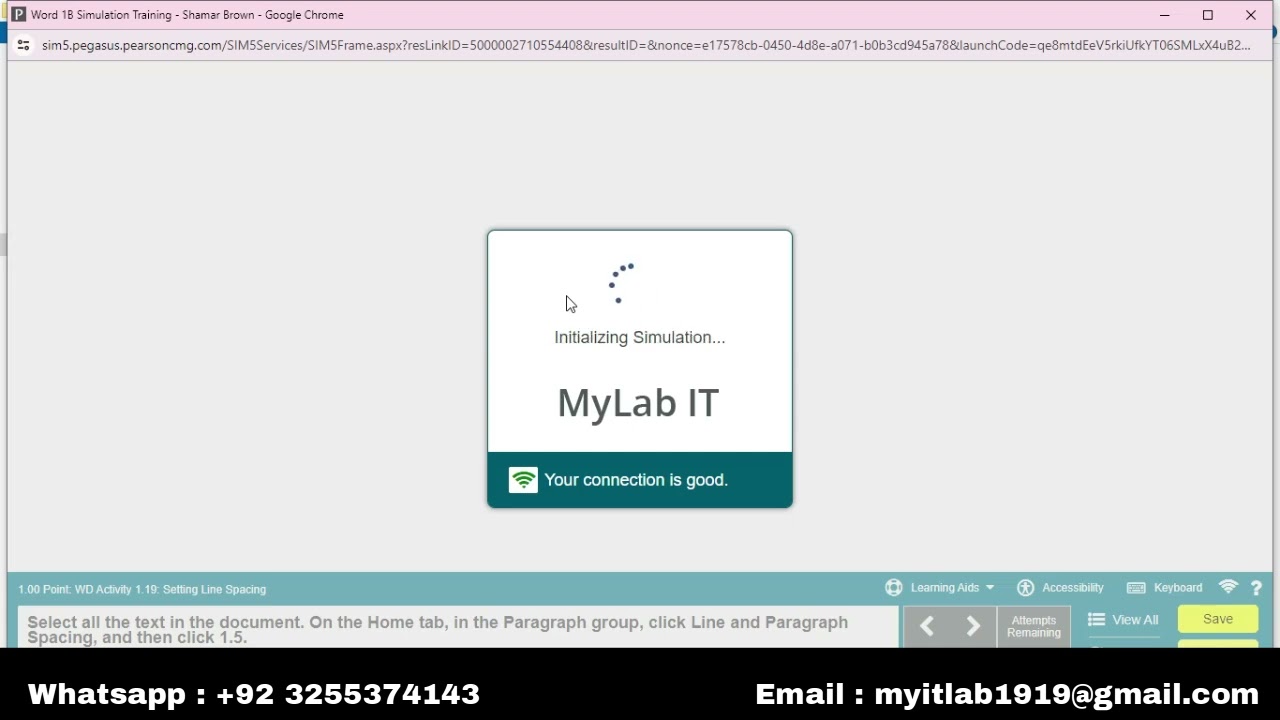 Word 1B Simulation Training | Word 1B Simulation Training | Grades 100%