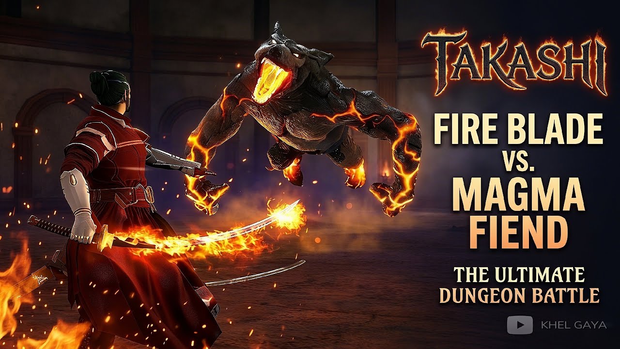 Deadly Dungeon Beast Boss Fight ⚔️ Epic Fire Sword Battle | Mobile Gaming | @KHELGAYA 