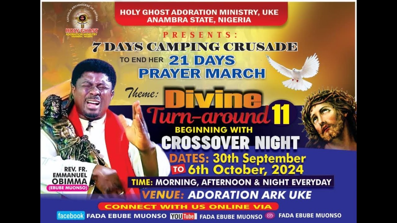 1ST FRIDAY VIGIL(pt 2) END OF 21DAYS CAMPING PROGRAM (DAY 4)WITH FR. EBUBE MUONSO ||4TH OCTOBER 2024