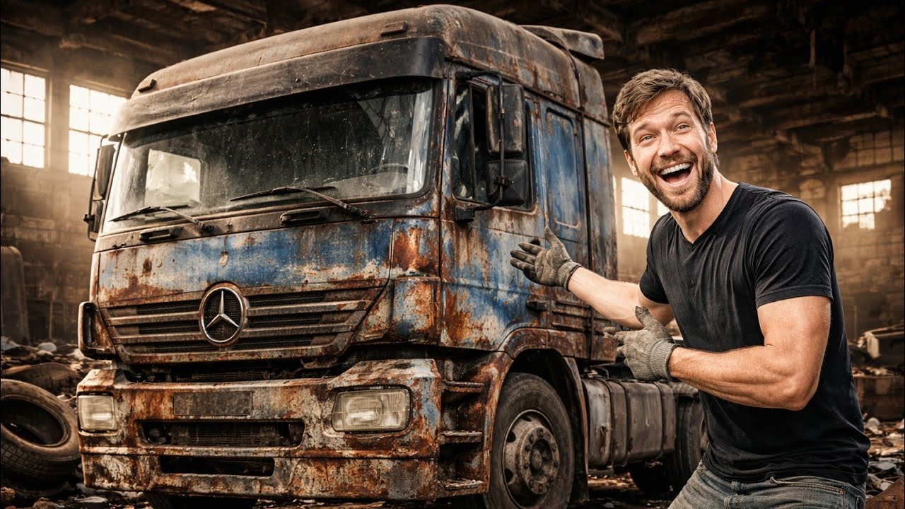 I Can’t Believe This Abandoned Mercedes Actros Still Exists… | Full ASMR Restoration