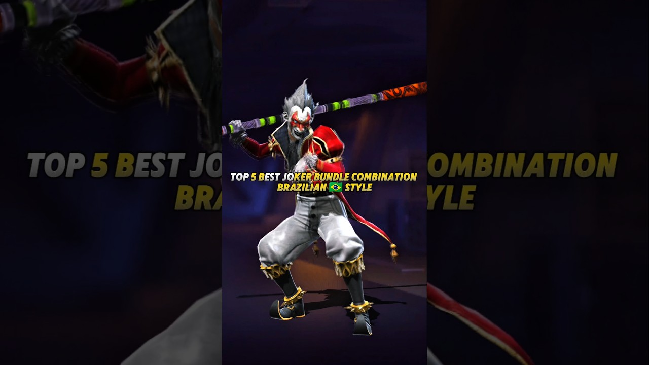 JOKER BUNDLE COMBINATION BRAZILIAN STYLE 🇧🇷 #freefire #newbundle#dresscombination #jokerbundle