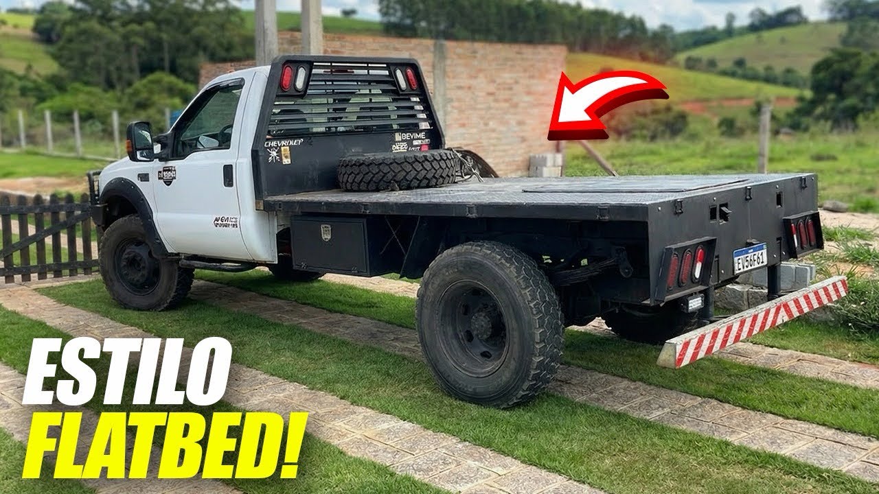 FORD F-4000 FLATBED FEITA À MÃO EM CASA! 