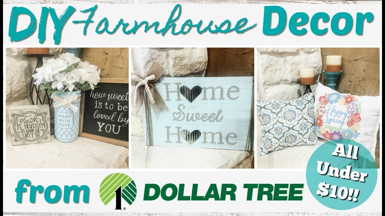 DIY Farmhouse Decor from Dollar Tree!  All under $10!