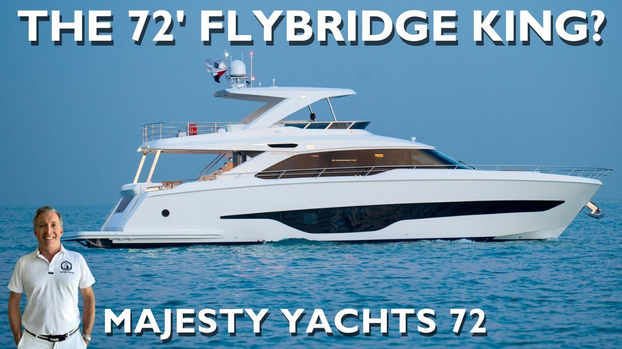 YACHT FOR SALE: MAJESTY YACHTS 72 FLYBRIDGE YACHT TOUR