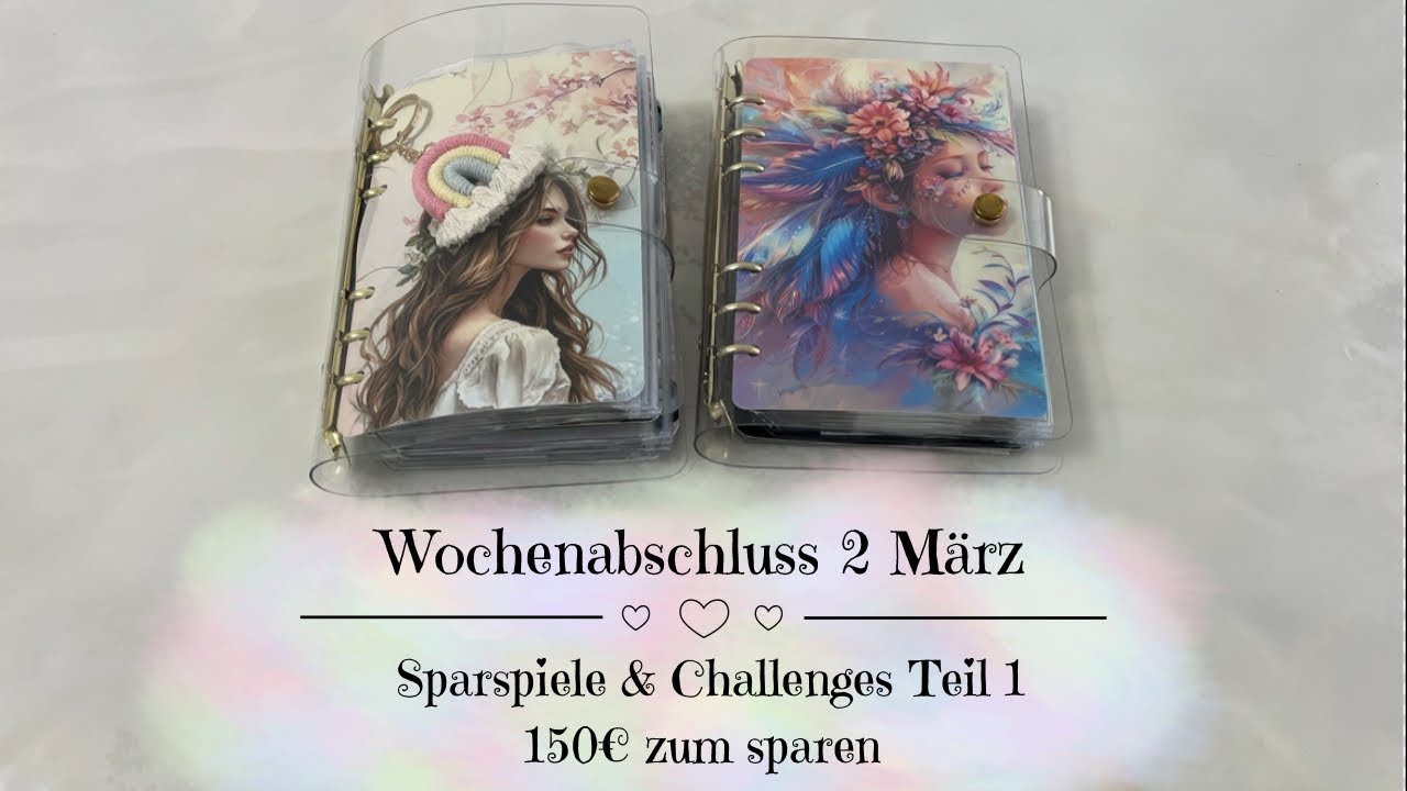 🦋Wochenabschluss 2 März | Sparspiele & Challenges Teil 1 | 150€ zum Sparen | Umschlagmethode🦋