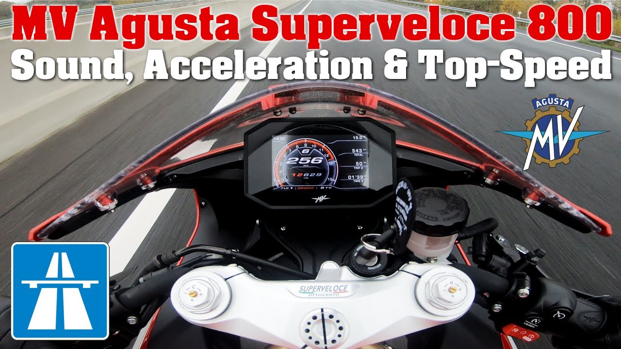MV Agusta Superveloce 800 | Sound, Top-Speed & acceleration
