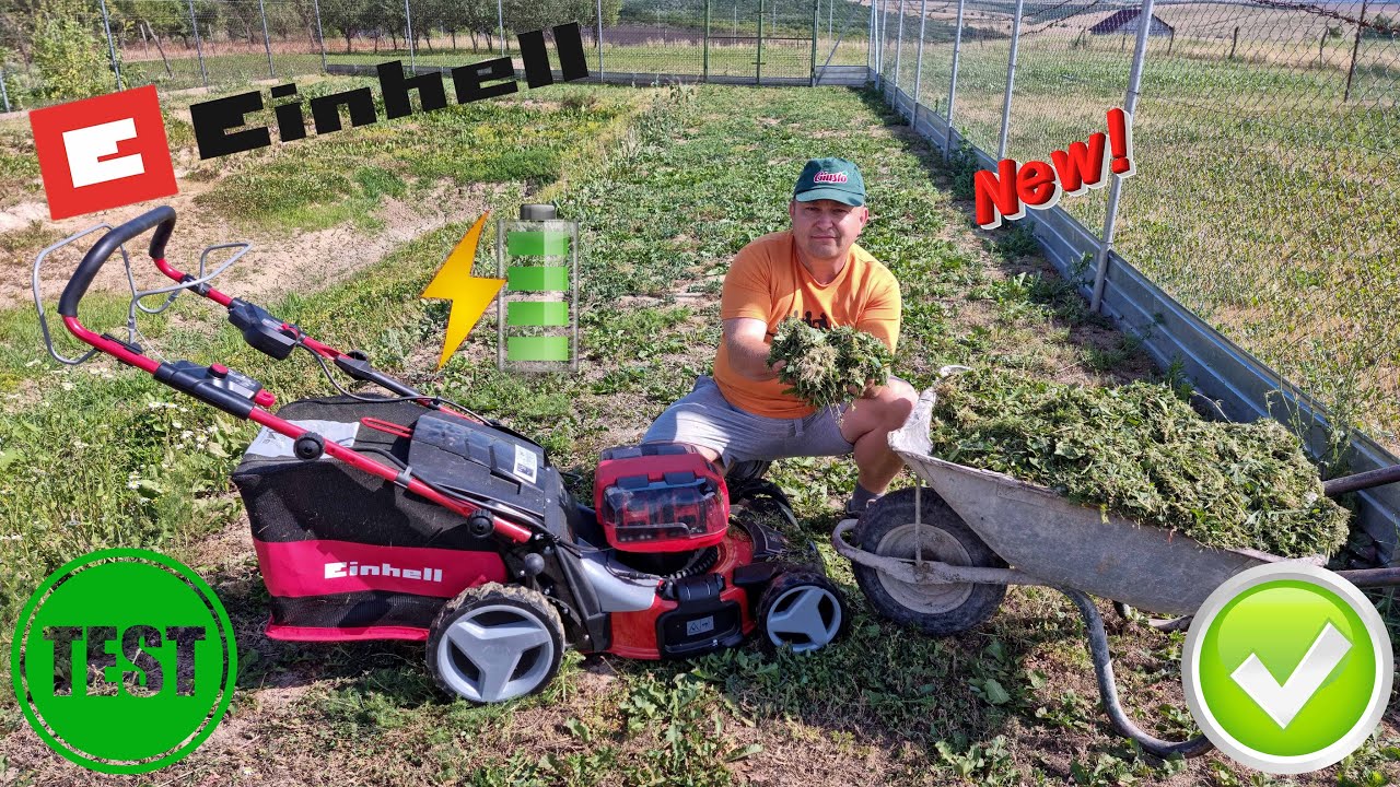 Einhell GE-CM 36/47 S HW Li, 4000 mAh Cordless Lawn Mower / Test