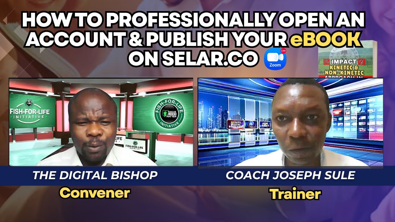 HOW TO OPEN A SELAR ACCOUNT AND PUBLISH YOUR eBOOK