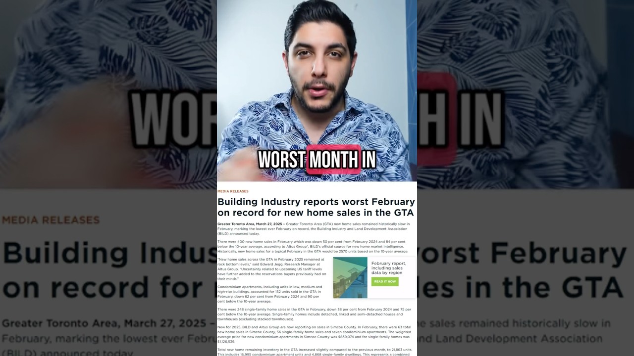Worst sales month in the history of Toronto condos  #torontorealestate #torontocondos