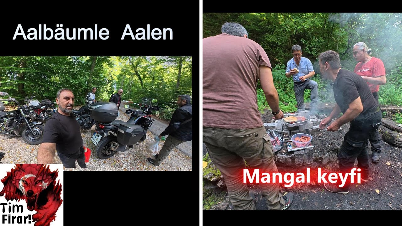 Aalbäumle Aalen Motosiklet Sevdalıları Almanya'da. Motosiklet gezisi. Motovlog