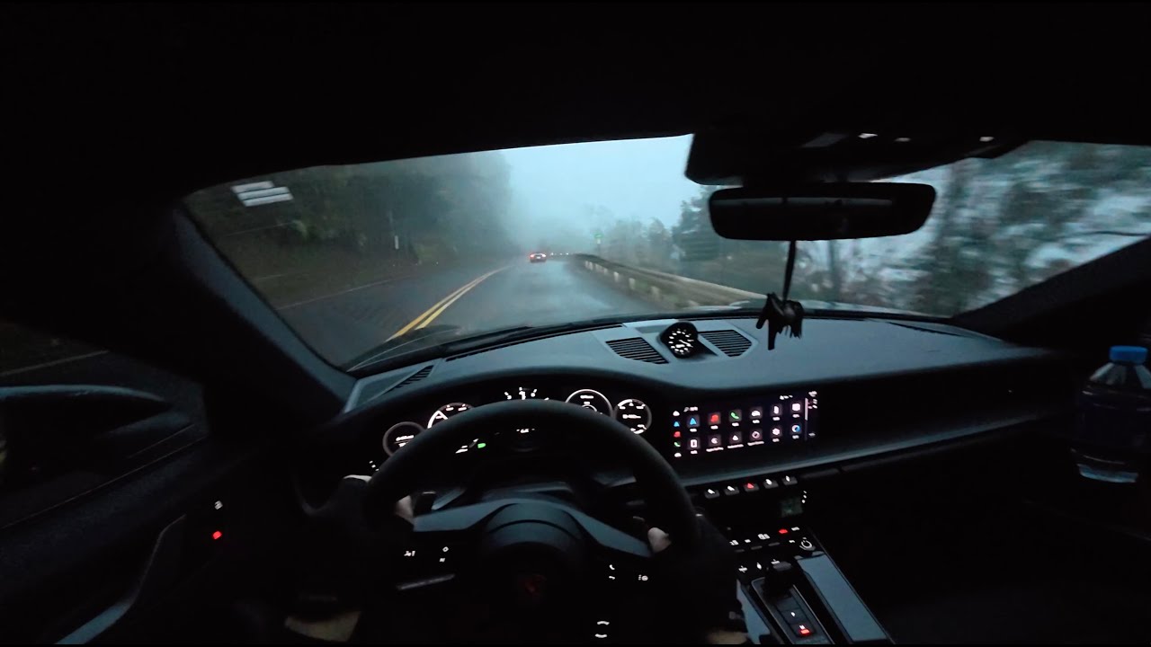 Drive Porsche 911 on the Slippery Wet Road | Chasing Spyder RS
