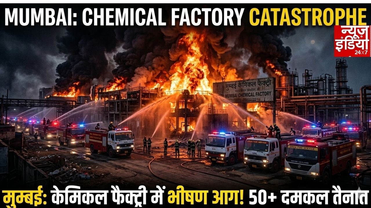 Mumbai Fire : अंबरनाथ की केमिकल फैक्ट्री में भीषण आग | फायर बिग्रेड की कई गाड़ियां मौके पर मौजूद