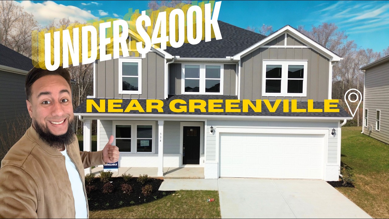Moving to Greenville? Tour This Brand New Construction Home Under $400k
