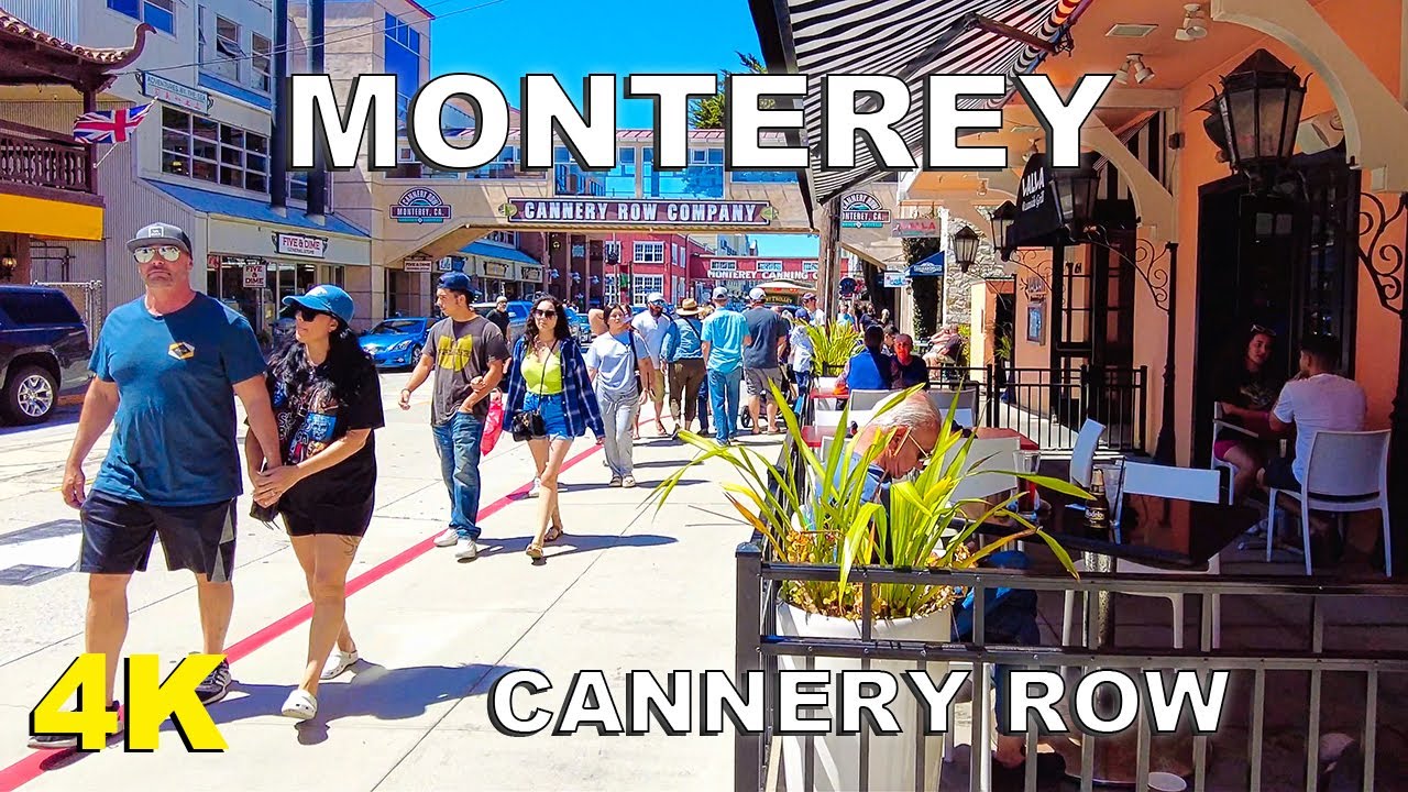[4K] Monterey, California | Cannery Row Walking Tour | 2022