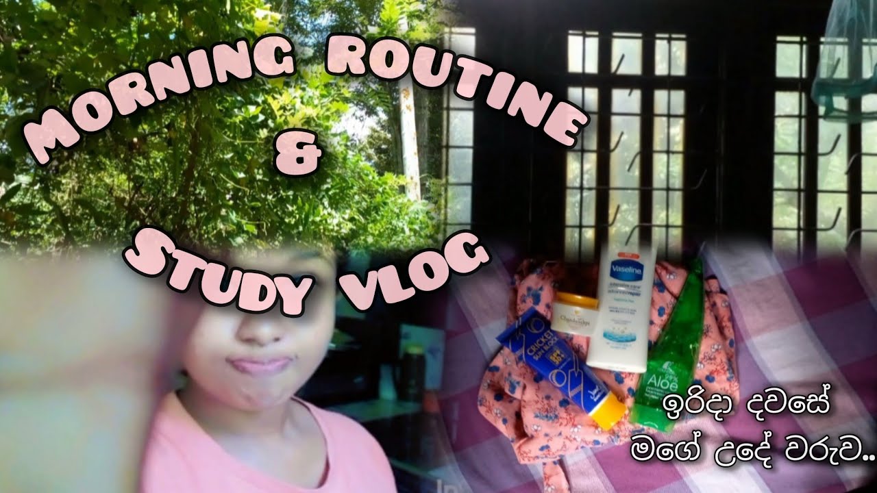 ඉරිදා දවසක මගේ උදේ වරුව | Morning routine  & Study vlog | sinhala vlog 🌸🦋