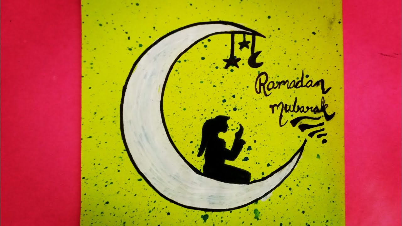 Eid Mubarak Drawing | Eid Mubarak Drawing Easy | Eid Mubarak Poster | Eid Decoration Ideas | diy