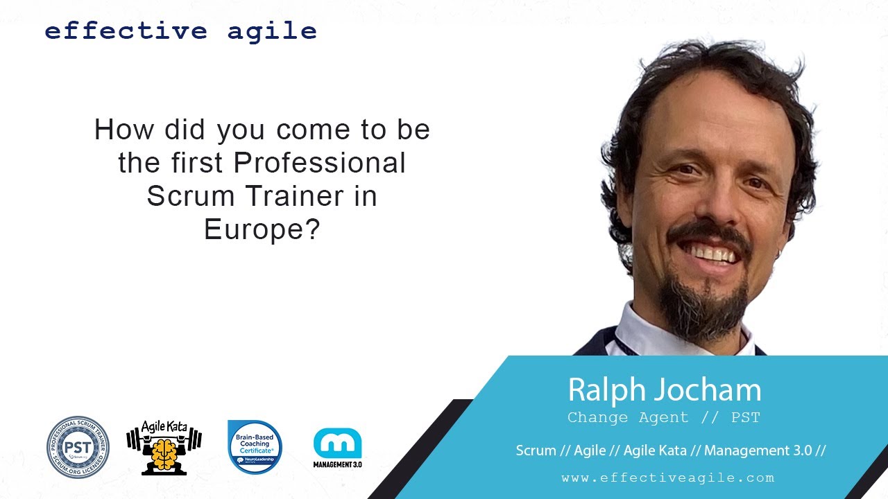 How did you come to be the first Professional Scrum Trainer in Europe?