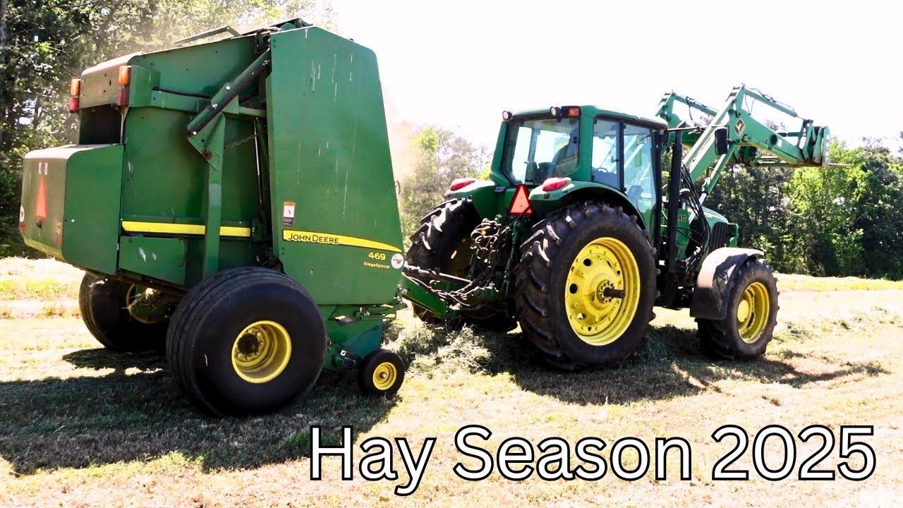 Hay Season 2025! Baling and Wrapping Ryegrass For Haylage.