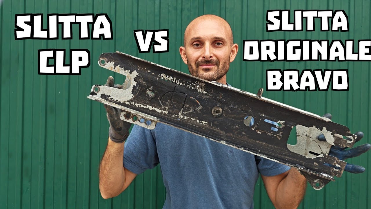 CULLA SLITTA CLP Power Parts mk1 Piaggio SI vs slitta originale Piaggio Bravo mk2