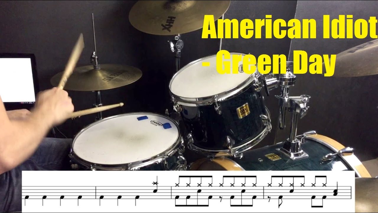 Учебное пособие по игре на барабанах American Idiot — Green Day