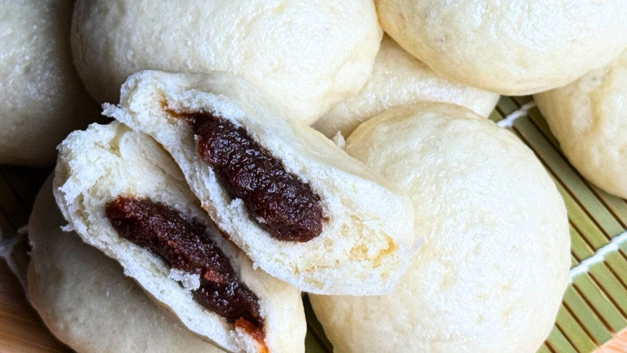 Red Bean Steamed Buns (Bao) | Pau Kacang Merah (ASMR Cooking)