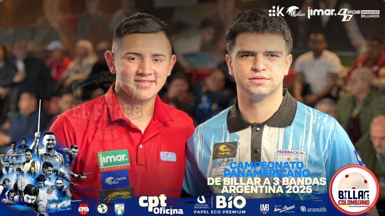 Mario Insignares Vs Valentino Oliveto | Campeonato Panamericano Juvenil y Damas 🛑Boedo Billar Club