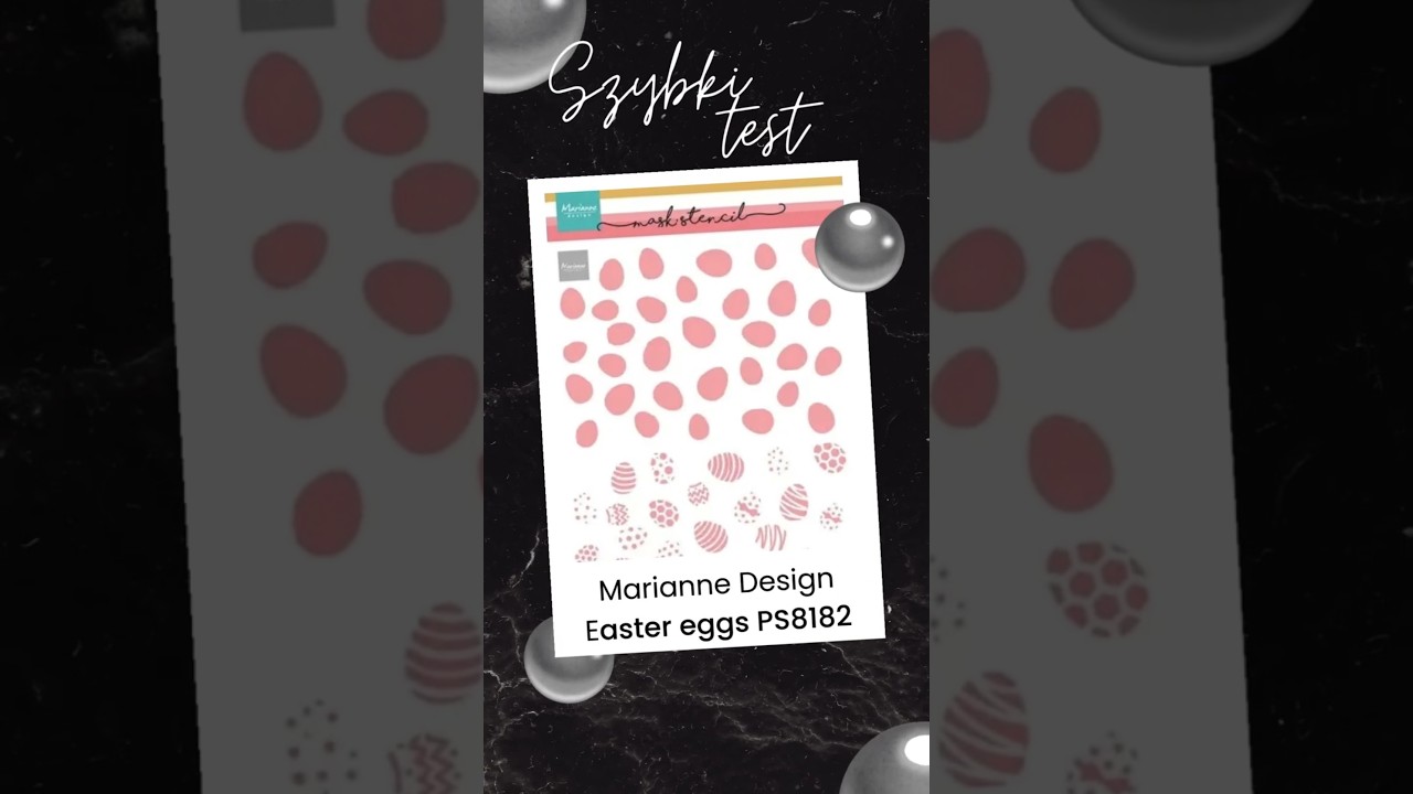 Marianne Design stencil - 2 layer easter eggs PS8182 