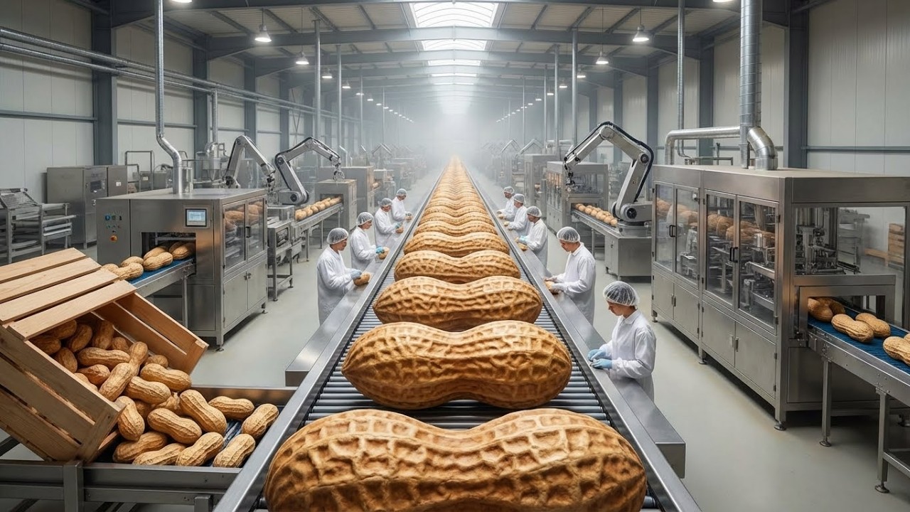 Inside the Peanut Butter Factory Modern Food Factory Production