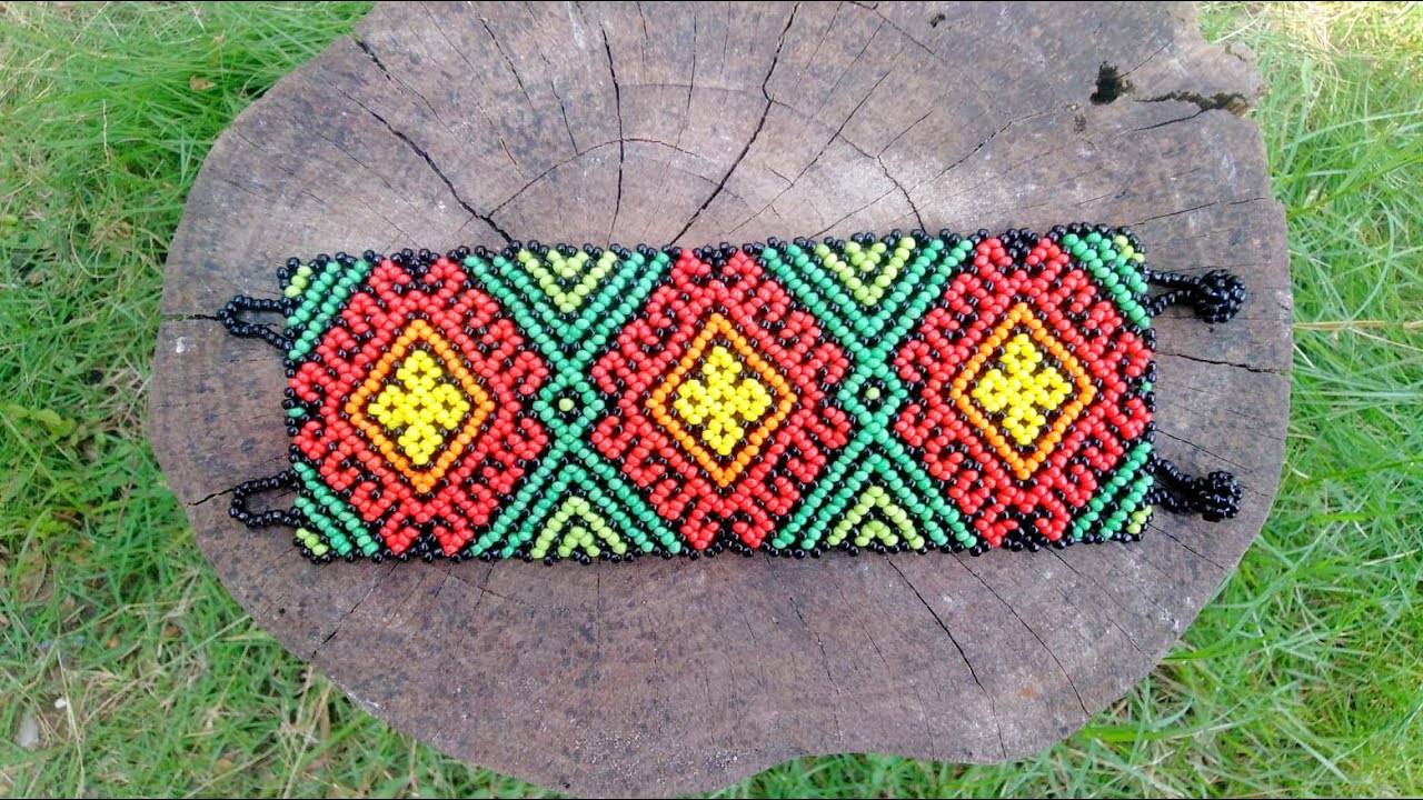BRAZALETE/MANILLA DE CHAQUIRAS/MOSTACILLAS PASO A PASO -  Vanessa Basurto♥