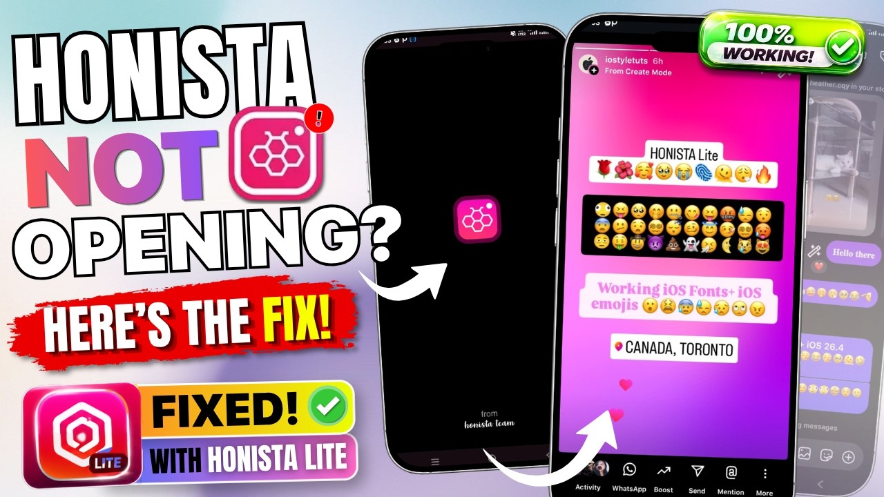 Honista Not Opening Temporary FIX using HONISTA LITE | iOS Instagram on Android