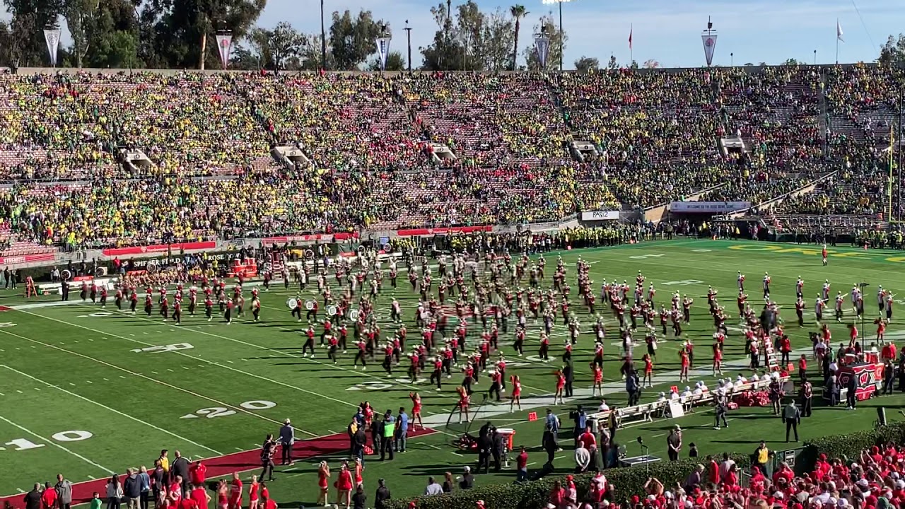University of Wisconsin Marching Band- 2020 Rose Bowl pregame