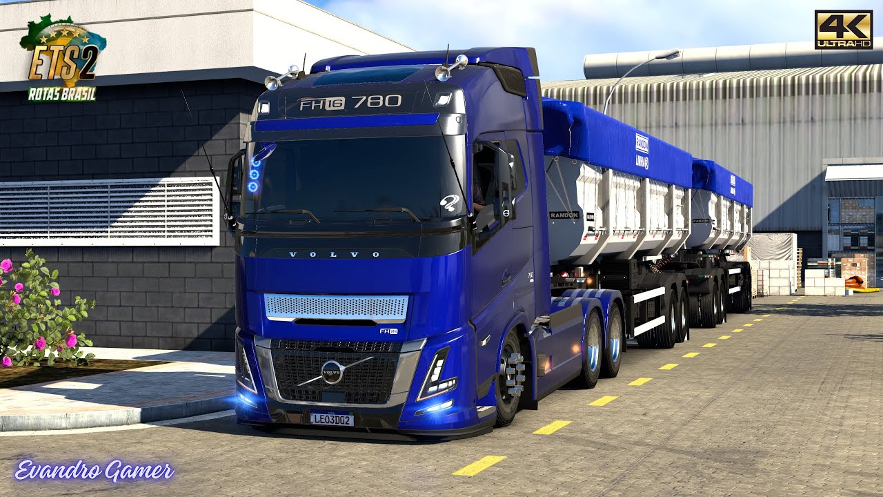 Volvo FH6 780XL Aero BR Qualificado Randon Linha New R Dest Campinas (54 t) Ets2 1.54