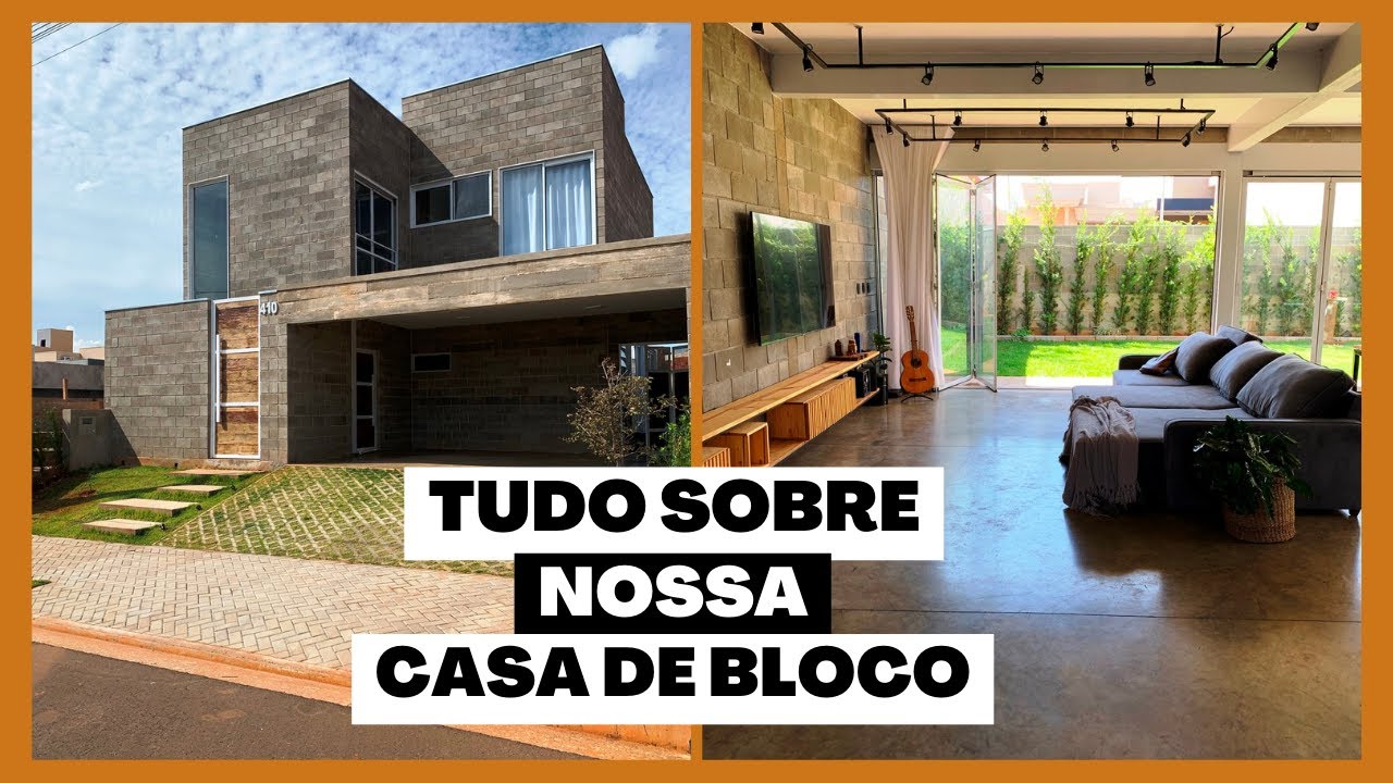 Tour Casa de Bloco Estilo Industrial - Parte 01