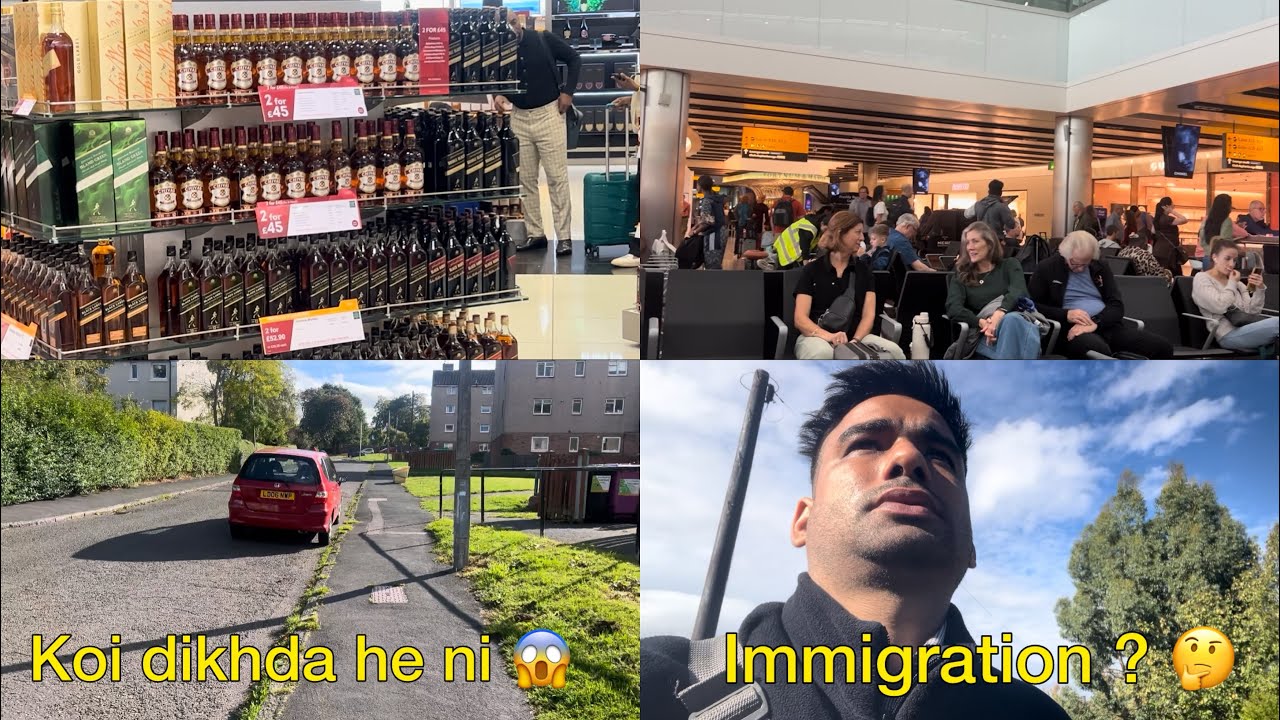 India To UK 🇬🇧 (Edinburgh) Scotland 🏴󠁧󠁢󠁳󠁣󠁴󠁿 Punjabi Vlogger Student Visa Work Travel British Culture