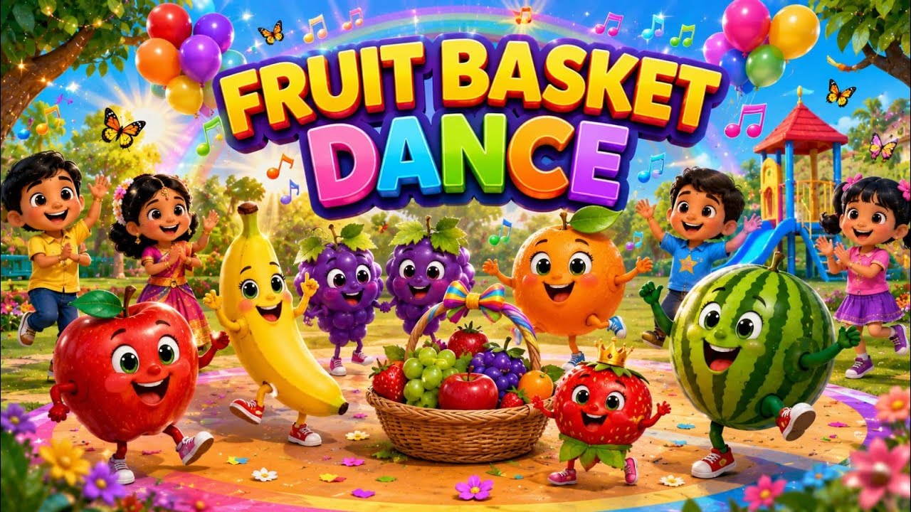 🍎🍌Fruit basket dance, 🍇🍊come along and play🍉🍓