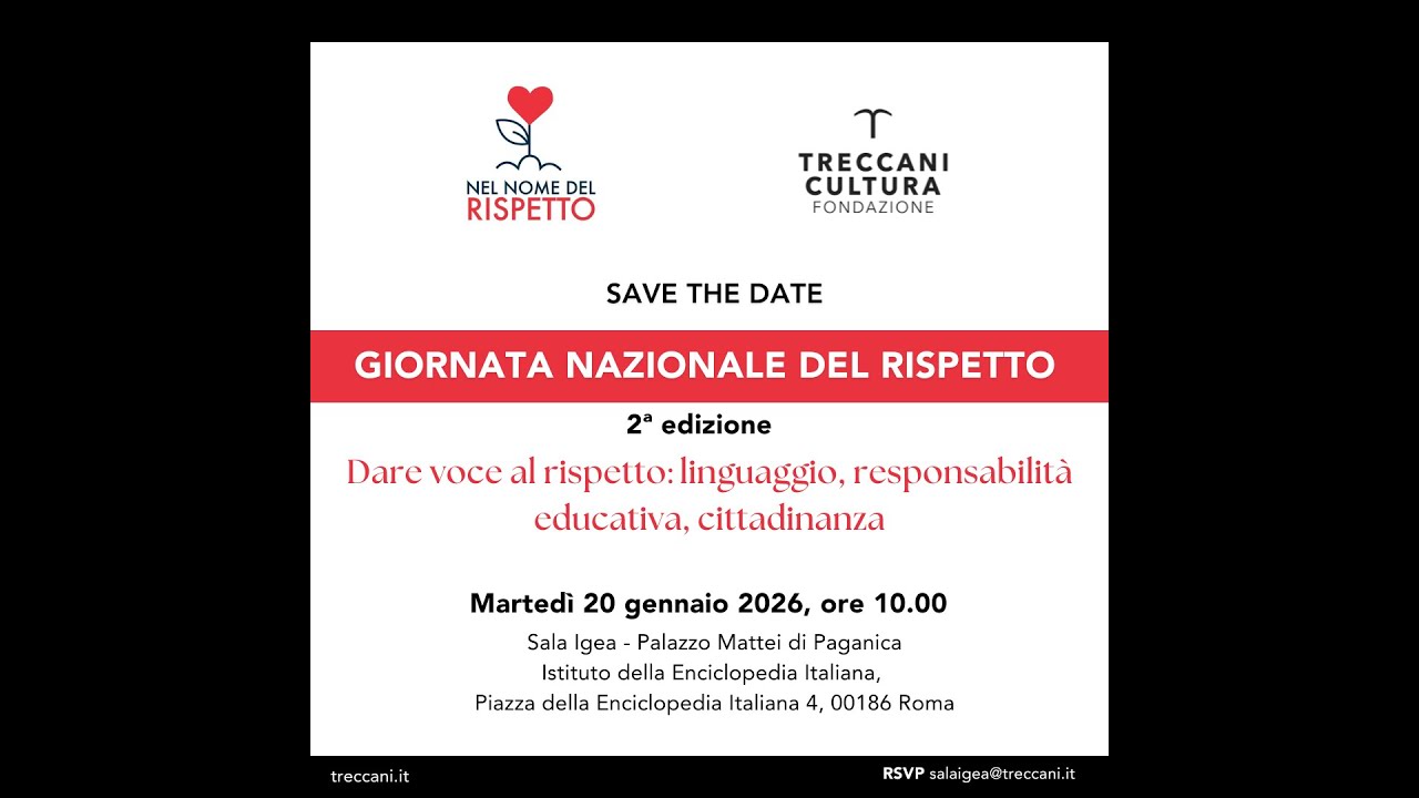 GIORNATA NAZIONALE DEL RISPETTO - DARE VOCE AL RISPETTO