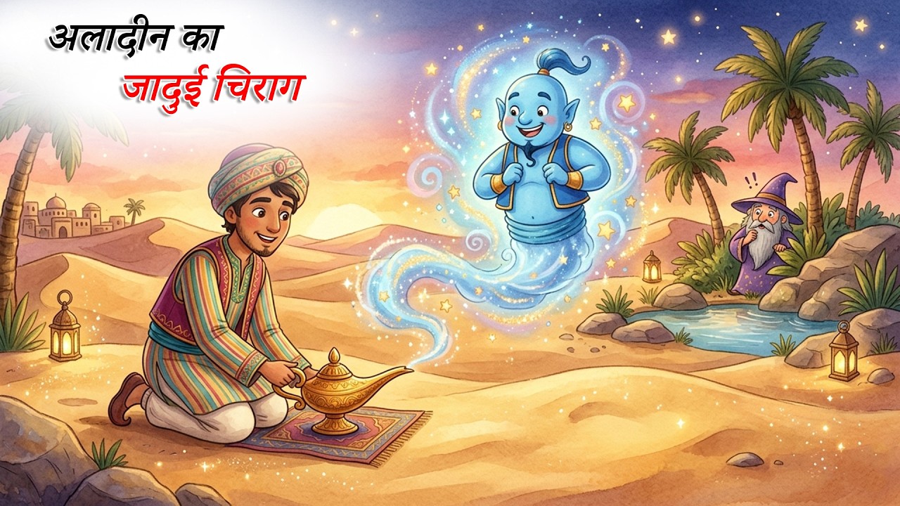 अलादीन का जादुई चिराग | ALADDIN KA JADUI CHIRAG | HINDI JADUI KAHANI | PANCHTANTRA KI KAHANI |