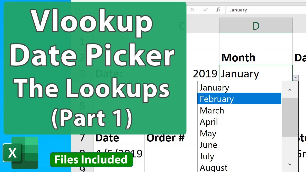 Vlookup Date Picker for Excel - Date Lookups