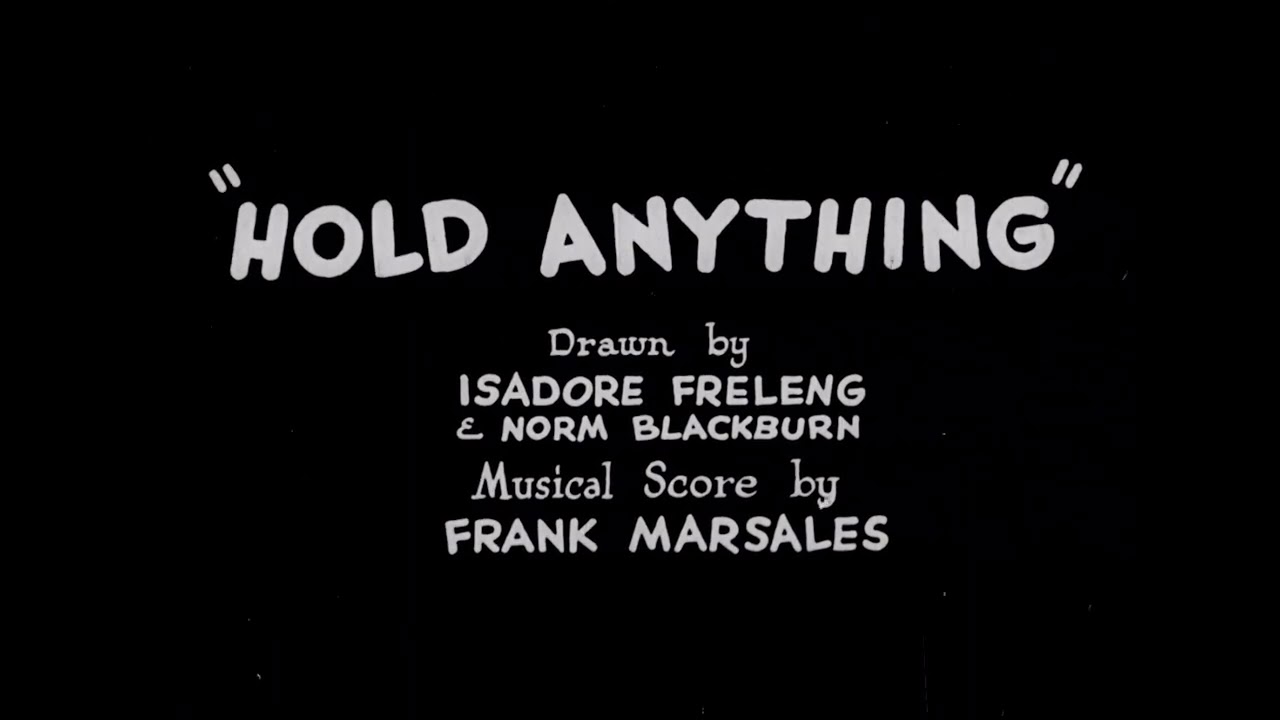 Looney Tunes: Hold Anything opening title (8/15/1930)