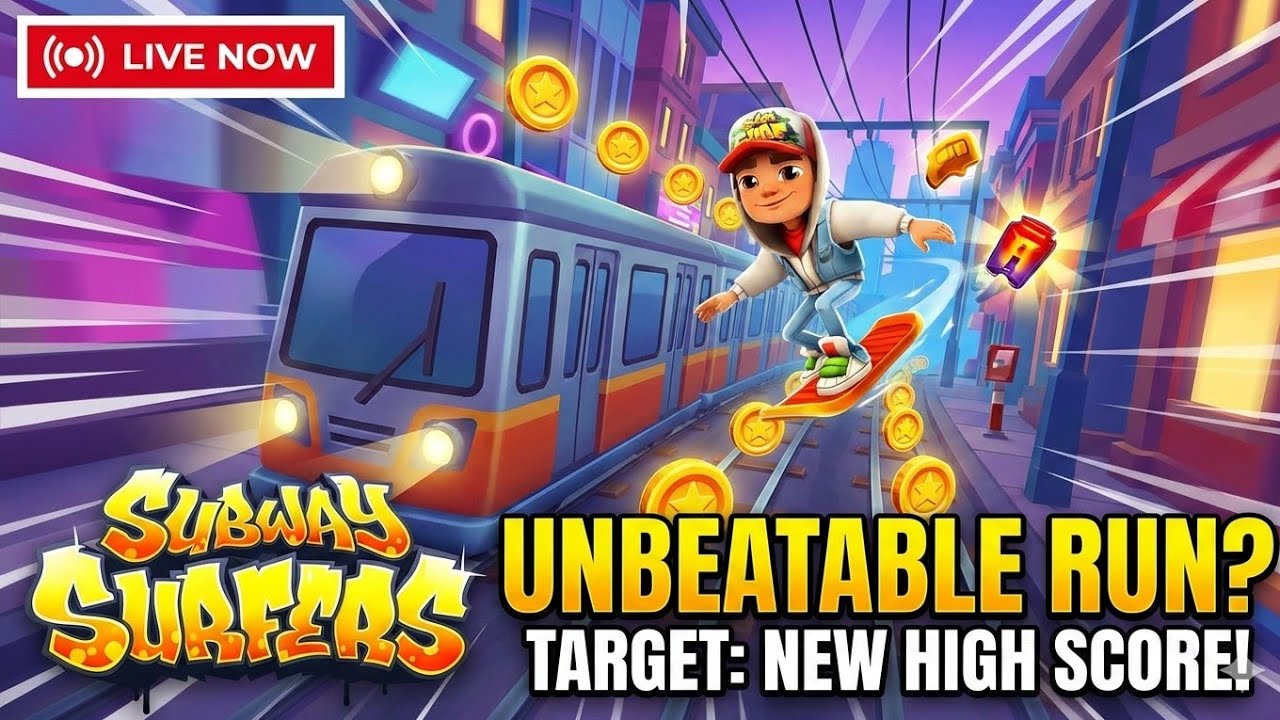 🔴 Live : Subway Surfers- Setting New Records Live! 🏆 Target: 20 likes 20 subscribers